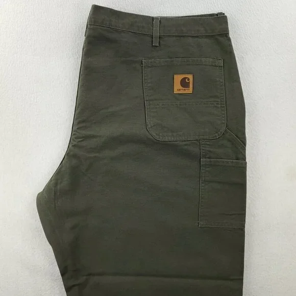 Carhartt Vintage Washed Duck Work Dungaree Carpenter Pants 50x30 Real 49x30 NW